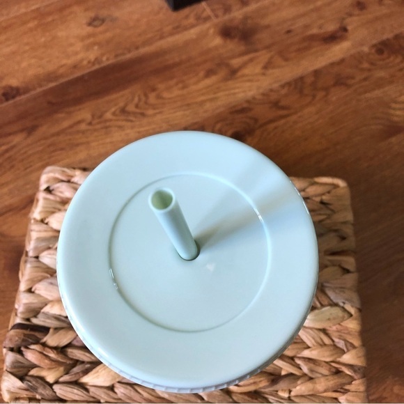 mint green reusable cup with lid and straw (comes with pack of Disney Stickers) - Picture 2 of 2